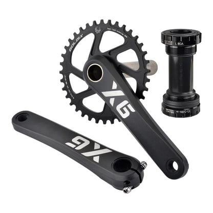 GOLDIX Crankset 170/175mm Direct Mount Narrow Wide Chainring 30T-38T Alloy
