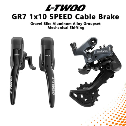 LTWOO GR7 1x10 Speed Road Groupset, R/L Shifter + Rear Derailleurs, Gravel-bikes Cyclo-Cross