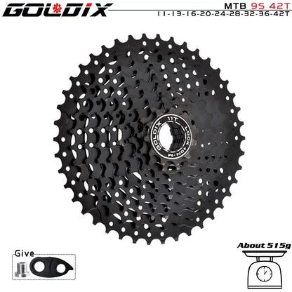 GOLDIX MTB Cassette | 8–12 Speed 40T–52T Freewheel Sprocket for Shimano/SRAM