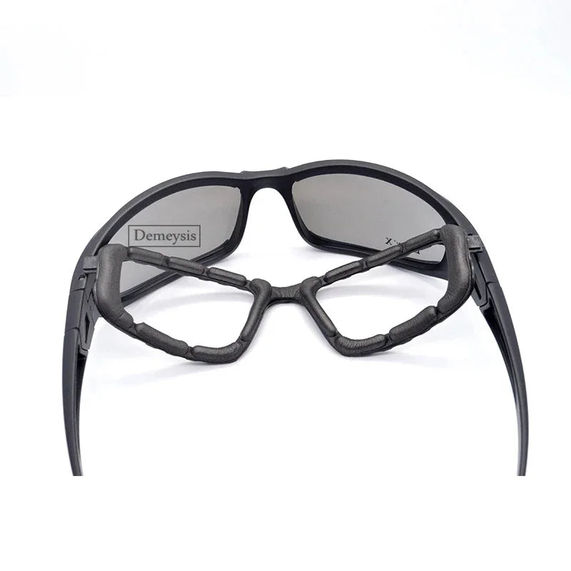 Daisy Tactical Polarized Sunglasses Goggles with 4 Lens Original Box for Men