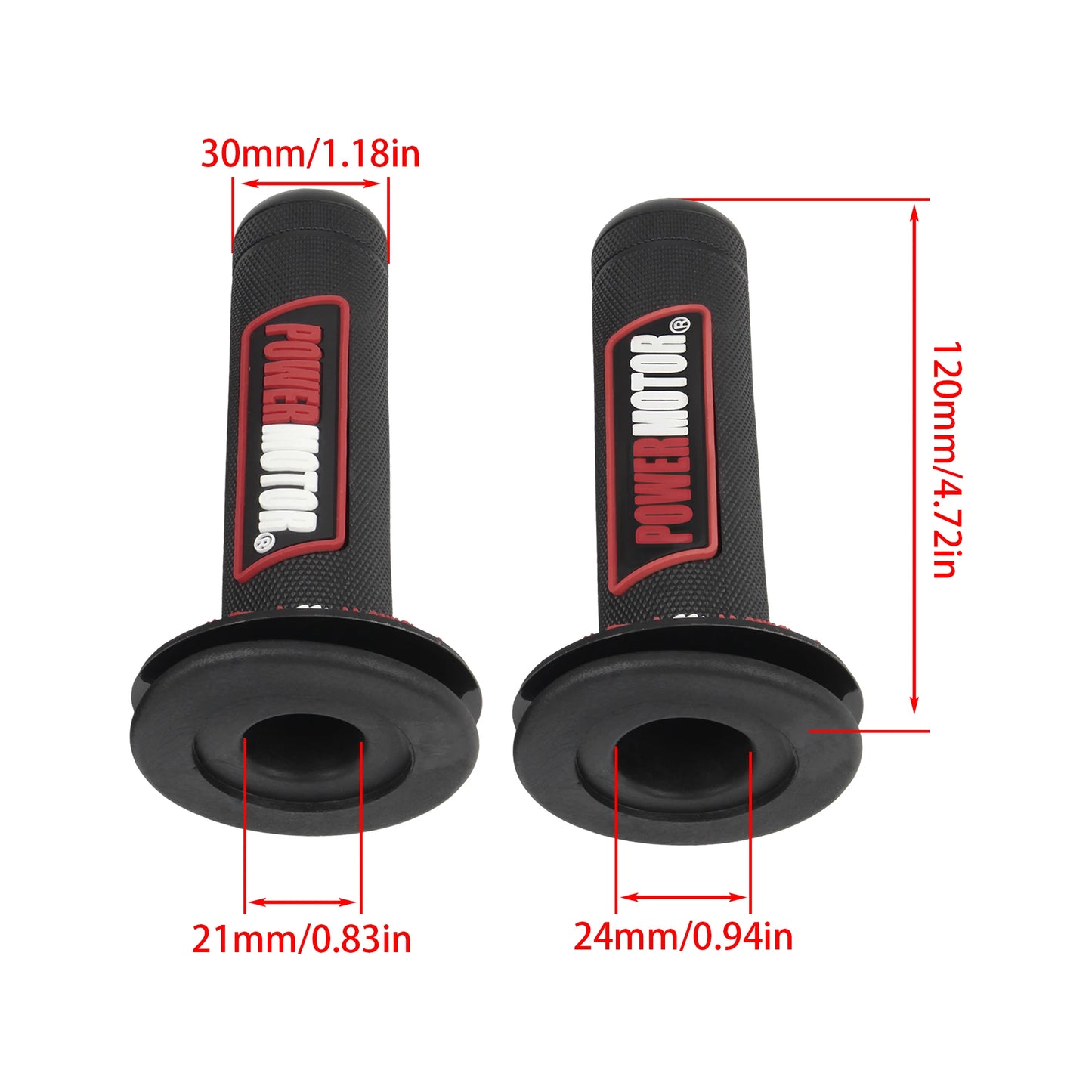 Handlebar Protection Grips 7/8" Rubber Gel Universal for Dirt Bike Off-Road