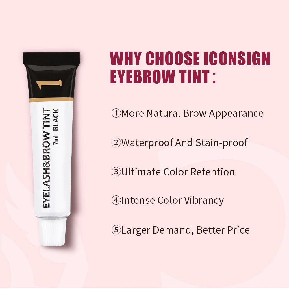 Eyelash Eyebrow Dye Tint Kit Professional Black Mascara Lift Lamination