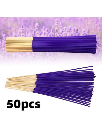 80Pcs Incense Sticks Lavender Fragrance for Families Yoga and Gifts