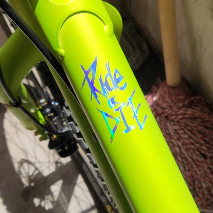 Bike Frame Decals Ride or Die Stickers for MTB Top Tube Bicycle