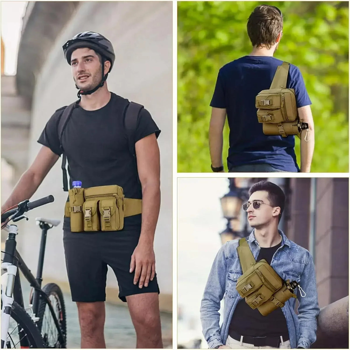 Pouch Gun Bag for Men Concealed Carry Outdoor Travel Waist Pouch