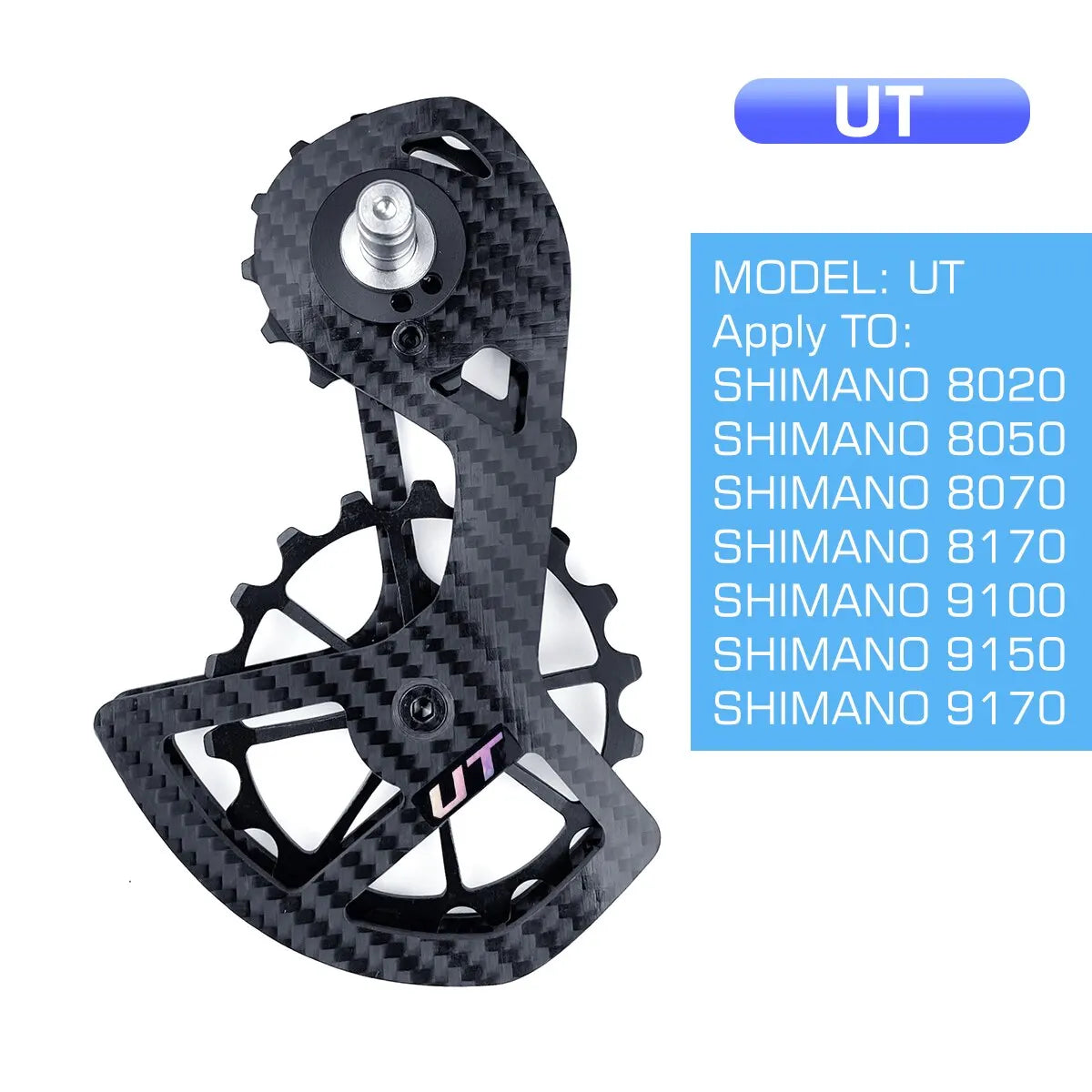 LTWOO Bicycle Ceramic Bearing Speed Carbon Fiber Pulley Wheel Rear Derailleurs Guide Wheel for Shimano 105/UT/Ultegra/DURA ACE-EXPROTAS