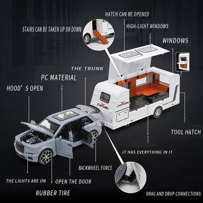 1/32 Cullinan RV Car Diecast Alloy Toy Model Off-road Vehicle for Boys