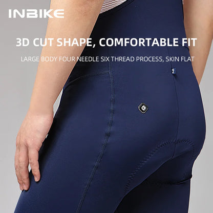 INBIKE Mens MTB Cycling Bib Shorts Padded Road Mountain Bike Riding Shorts