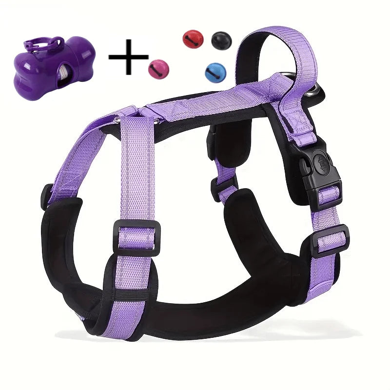 Adjustable Harness Litter Bag for Medium Large Dogs with Anti-Lost Bells