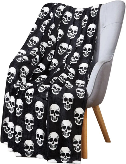 1PC Black Bat Fleece Blanket Soft Halloween Flying Bats Gift