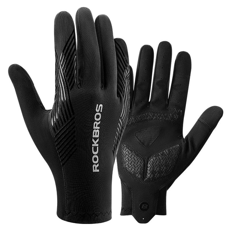 ROCKBROS Cycling Gloves Touch Screen Anti-Slip Breathable MTB Road Running Fitness