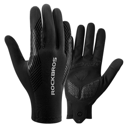 ROCKBROS Cycling Gloves Touch Screen Anti-Slip Breathable MTB Road Running Fitness