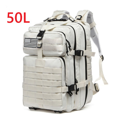 Waterproof Backpack Bag 25L/50L Tactical Outdoor Hiking Rucksack Camping