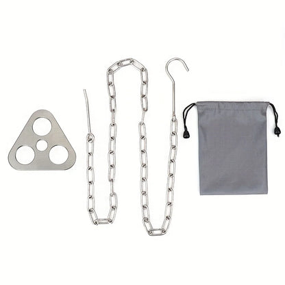 Camping Tripod Rack Detachable Outdoor Cooking Campfire Grill Equipment