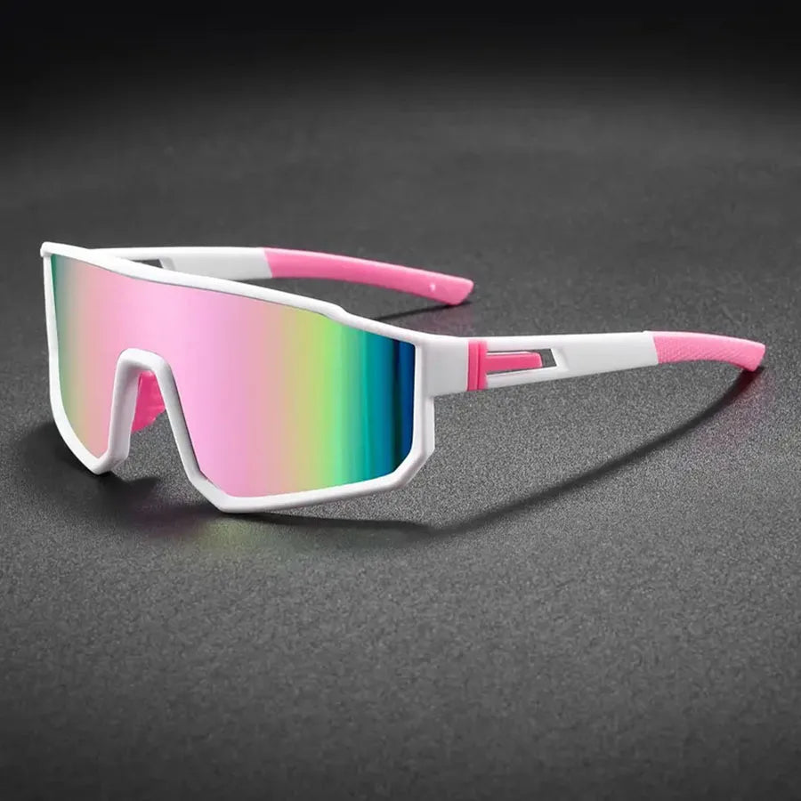 Men's Oversized Cycling Glasses Windproof Colorful Sports Sunglasses