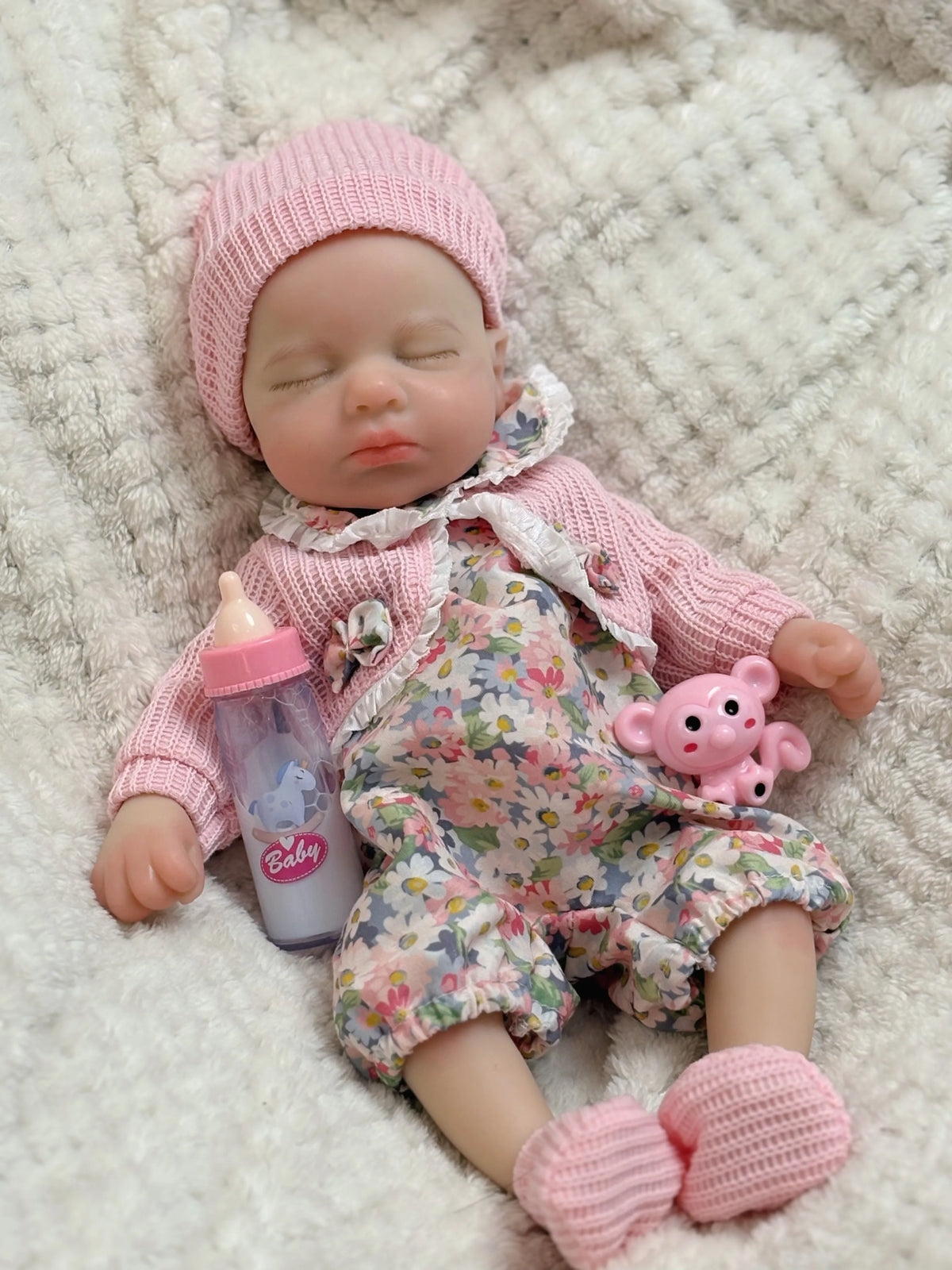 Loulou Doll Baby Full Silicone Reborn Open Mouth Soft Body Girl Toys