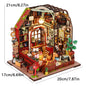 Wooden DIY Mini Dollhouse 3D Puzzle Room Kit with Furniture Birthday Gift - EXPROTAS