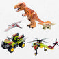Jurassic Ocean Escape Ship Building Blocks MOC Mosasaurus Dinosaur Brick Set