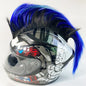 Helmet Wig Motorcycle Decoration Cockscomb Full Face Off Road Stickers