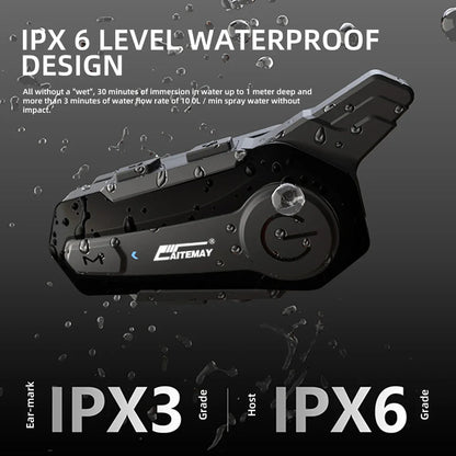 X1 Plus Motorcycle Helmet Bluetooth Intercom Headset 1000m 2-Rider Waterproof