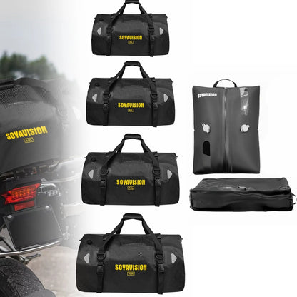 Waterproof Motorcycle Tail Bag Rear Seat Luggage 40-66L