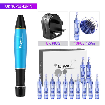 Ultima A1 Auto Micro Pen with 12Pins 0.25mm Needle Cartridges Skin Care