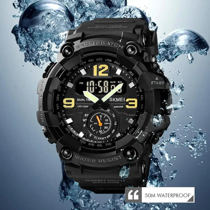 SKMEI 1637 Men’s Military Digital Watch Camo Waterproof Shockproof Sport