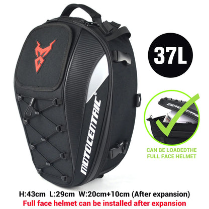 Back Seat Bags Waterproof Helmet Bag for Motorbike 43x29x20cm
