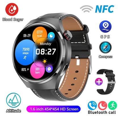 For HUAWEI GT4 Pro GPS NFC Smart Watch Men 360*360 AMOLED Screen Heart rate Bluetooth Call IP68 Waterproof Man Smartwatch 2024-EXPROTAS