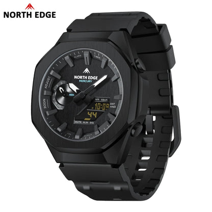 NORTH EDGE MERCURY Military Digital Watch 50M Waterproof LED Sport Reloj Men