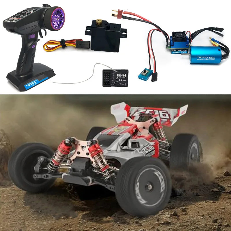RC Motor ESC Brushless Combo for 1/10 1/8 Car Waterproof Parts