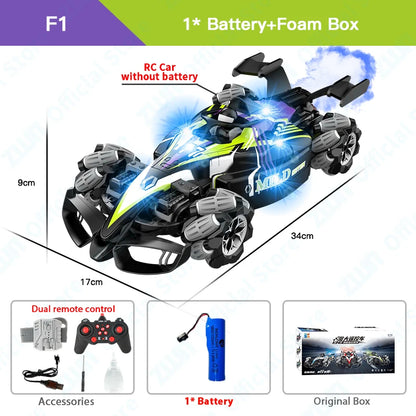 ZWN F1 RC Drift Car With Music Led Lights 2.4G Glove Gesture Radio Remote Control Stunt Cars 4WD Electric Children Toy vs Wltoys-EXPROTAS