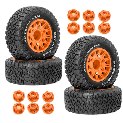 4Pcs 113mm RC Course Truck Tires Wheels 12mm Hex for Traxxas Slash