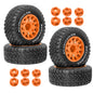 4Pcs 113mm RC Course Truck Tires Wheels 12mm Hex for Traxxas Slash