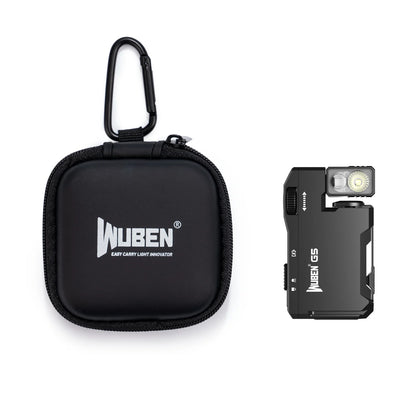 Wuben EDC Keychain Light 400 Lumens Rechargeable Mini Flashlight RGB Dual Source