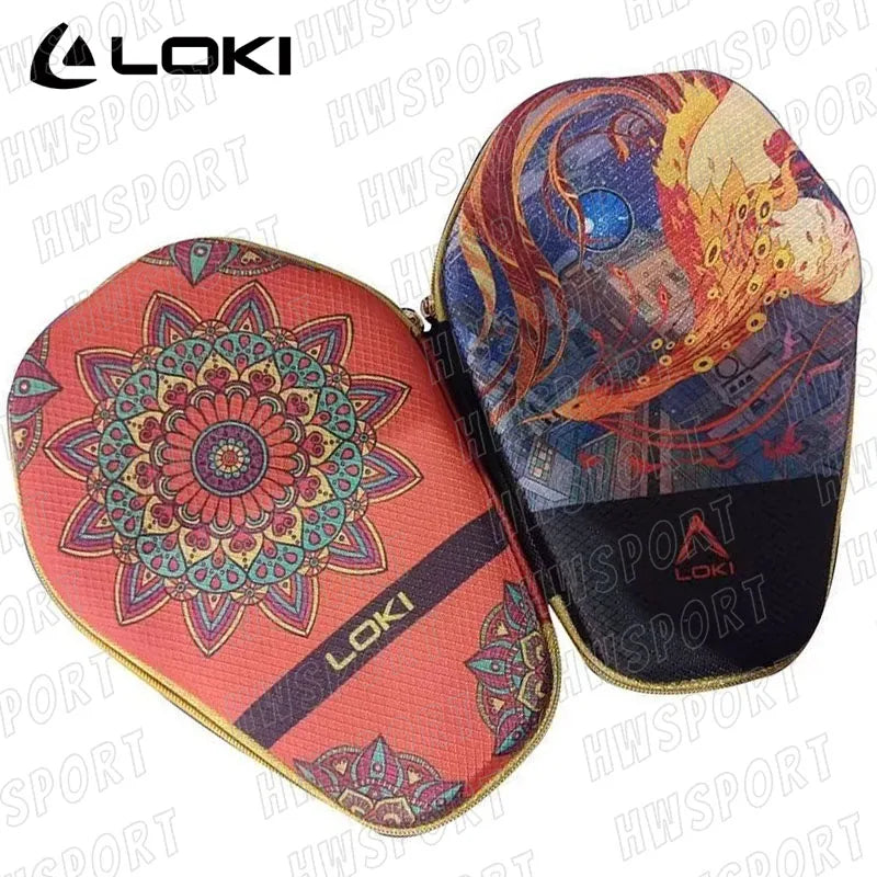 LOKI Table Tennis Racket Case Hard Shell Ping Pong Racket Paddle Cover Bag Durable EVA Inner Table Tennis Accessories-EXPROTAS