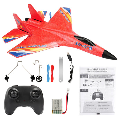 RC Plane SU-27 Aircraft Remote Control Helicopter 2.4G Airplane EPP Foam RC Vertical Plane Children Toys Gifts-EXPROTAS