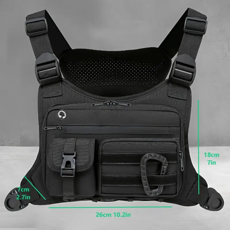 Tactical Chest Bag for Running Cycling EDC Men Women Outdoor Vest Rig