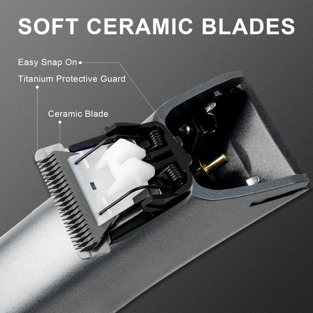 Electric Groin Hair Trimmer for Men Waterproof Ceramic Blade Body Groomer