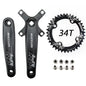 MTB Bike Crankset 170mm Narrow Wide Chainring Bucklos Single Arm