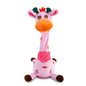 Dancing Talking Giraffe Toy Plush with 10 Songs Adjustable Volume Repeating