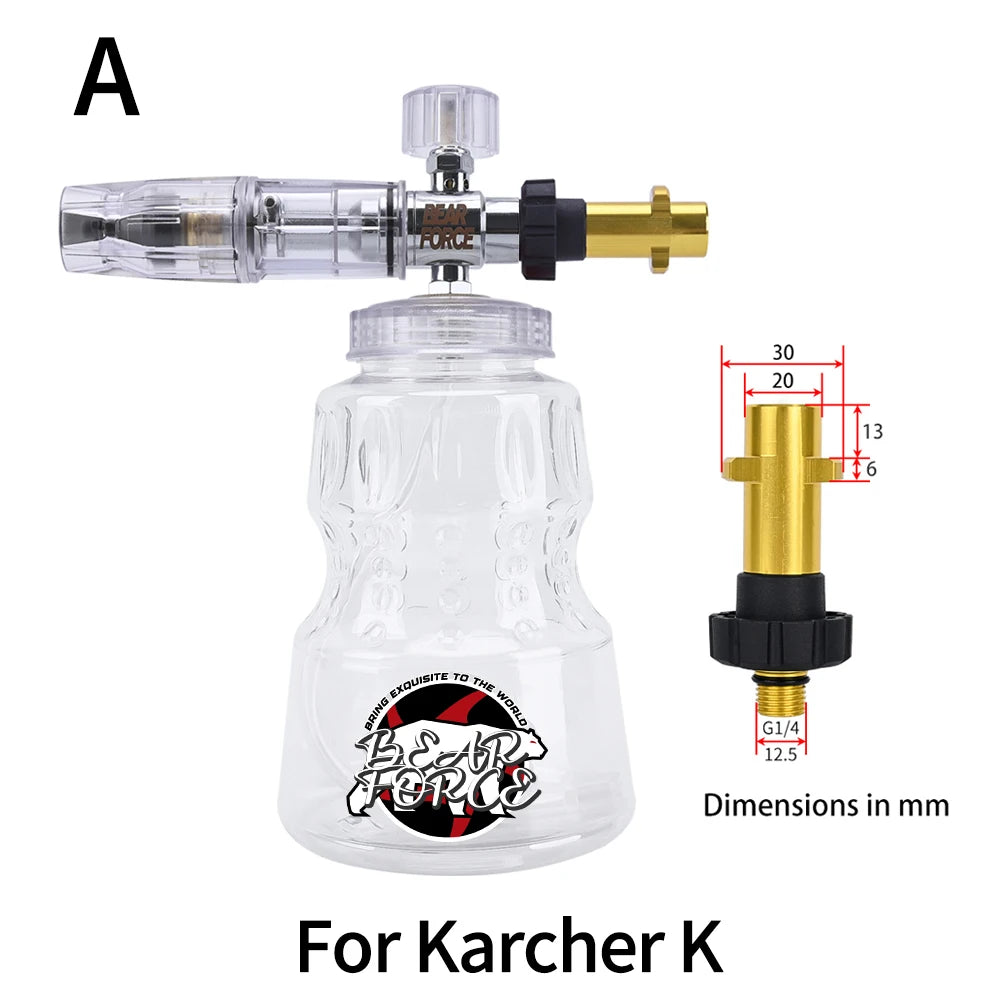 Pressure Washer Foam Lance | Snow Cannon Nozzle for Karcher AR Bosch Bort Jet