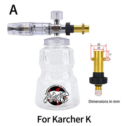 Pressure Washer Foam Lance | Snow Cannon Nozzle for Karcher AR Bosch Bort Jet