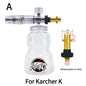 Pressure Washer Foam Lance | Snow Cannon Nozzle for Karcher AR Bosch Bort Jet