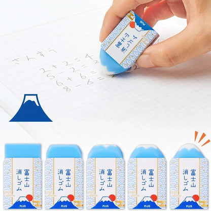 Japanese Mount Fuji Pencil Eraser Rubber Blue Pink Novelty Stationery