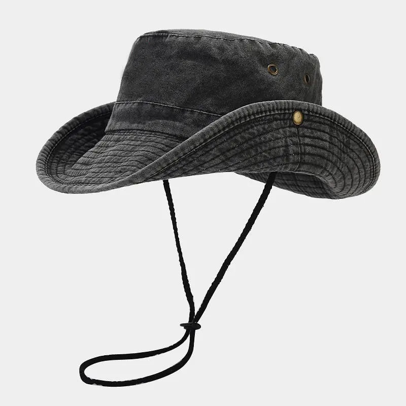 Cotton Bucket Hat Unisex Sun Cap Travel Outdoor Summer Fisherman 2023