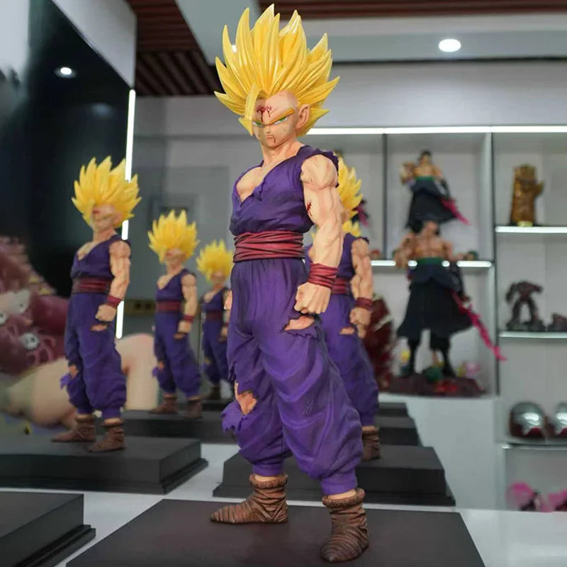 45cm Dragon Ball Z Son Gohan Super Saiyan Figure JT Statue PVC Model Toy