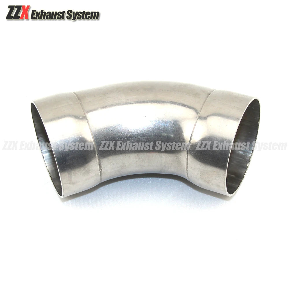Car Motorcycle Exhaust Muffler Pipe 45° Stainless Steel Elbow 51mm 63mm SU304