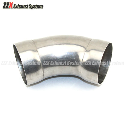 Car Motorcycle Exhaust Muffler Pipe 45° Stainless Steel Elbow 51mm 63mm SU304