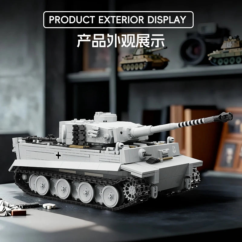 German Tank Building Blocks Panzer III IV Tiger Heavy Brick Model Set